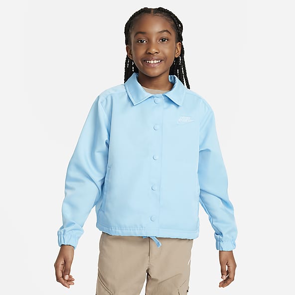 Girls Blue Jackets Vests. Nike